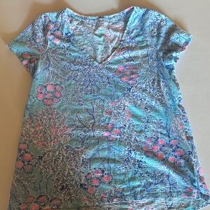 Floral V-Neck Women’s Top by Lilly Pulitzer small
